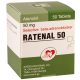ატენოლოლ(რატენალი)  50მგ #50ტ